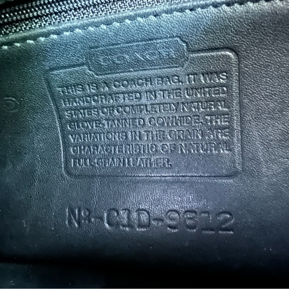 Vintage Coach Ridgefield Flap Bag 9812  Made in USA - Picture 10 of 13